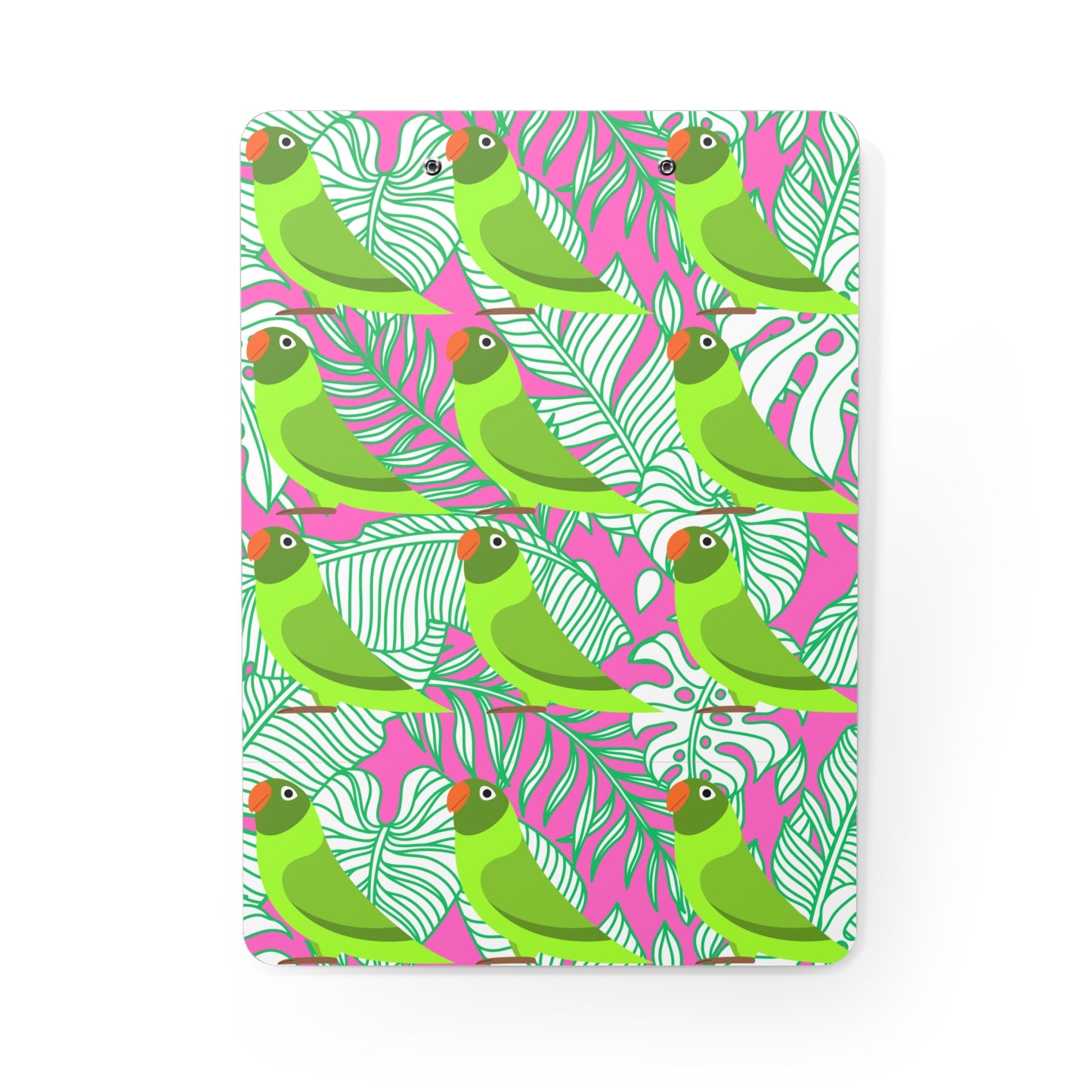 Parrots of Palm Beach Tropical Hot Pink Organizer Clipboard