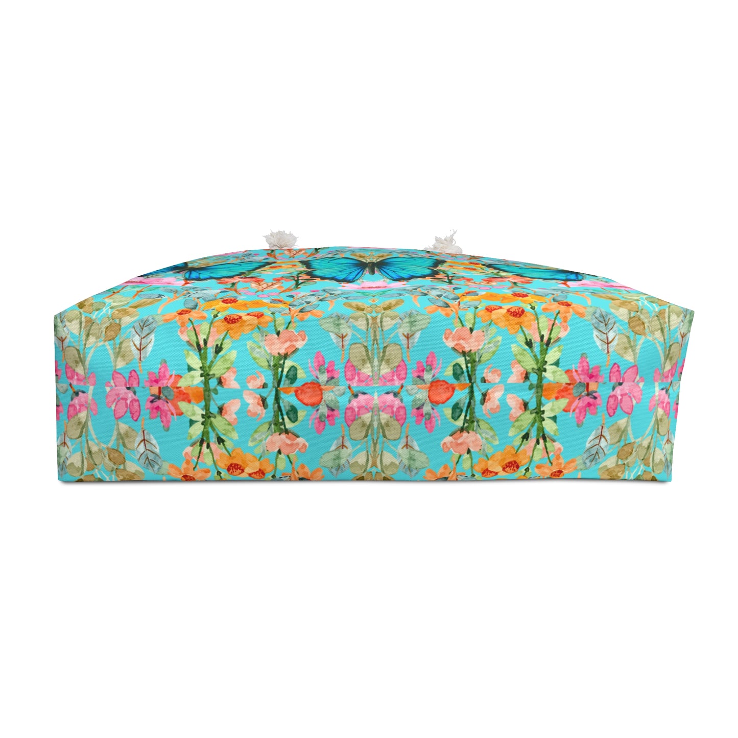 Wildflower Fields Turquoise Market Tote Weekender Bag