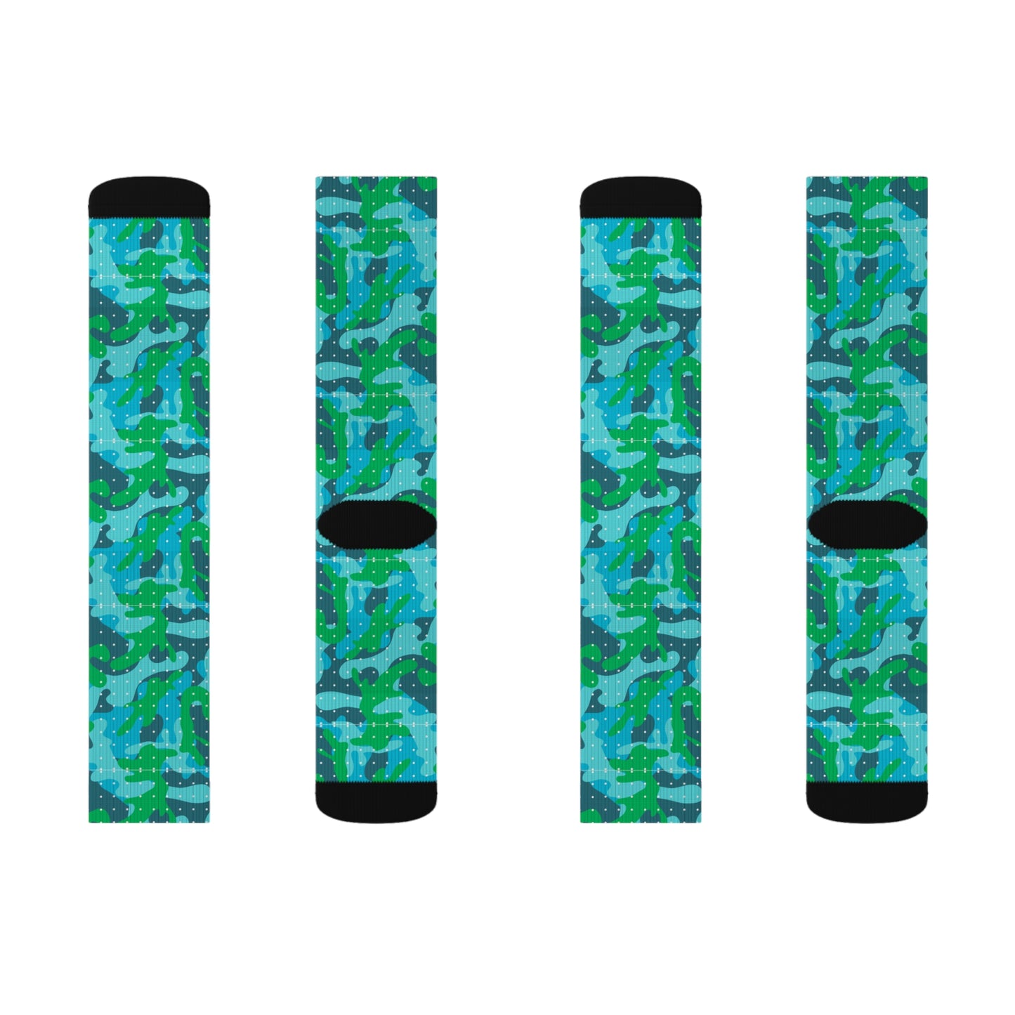 Pacific Forest Camo Sublimation Socks