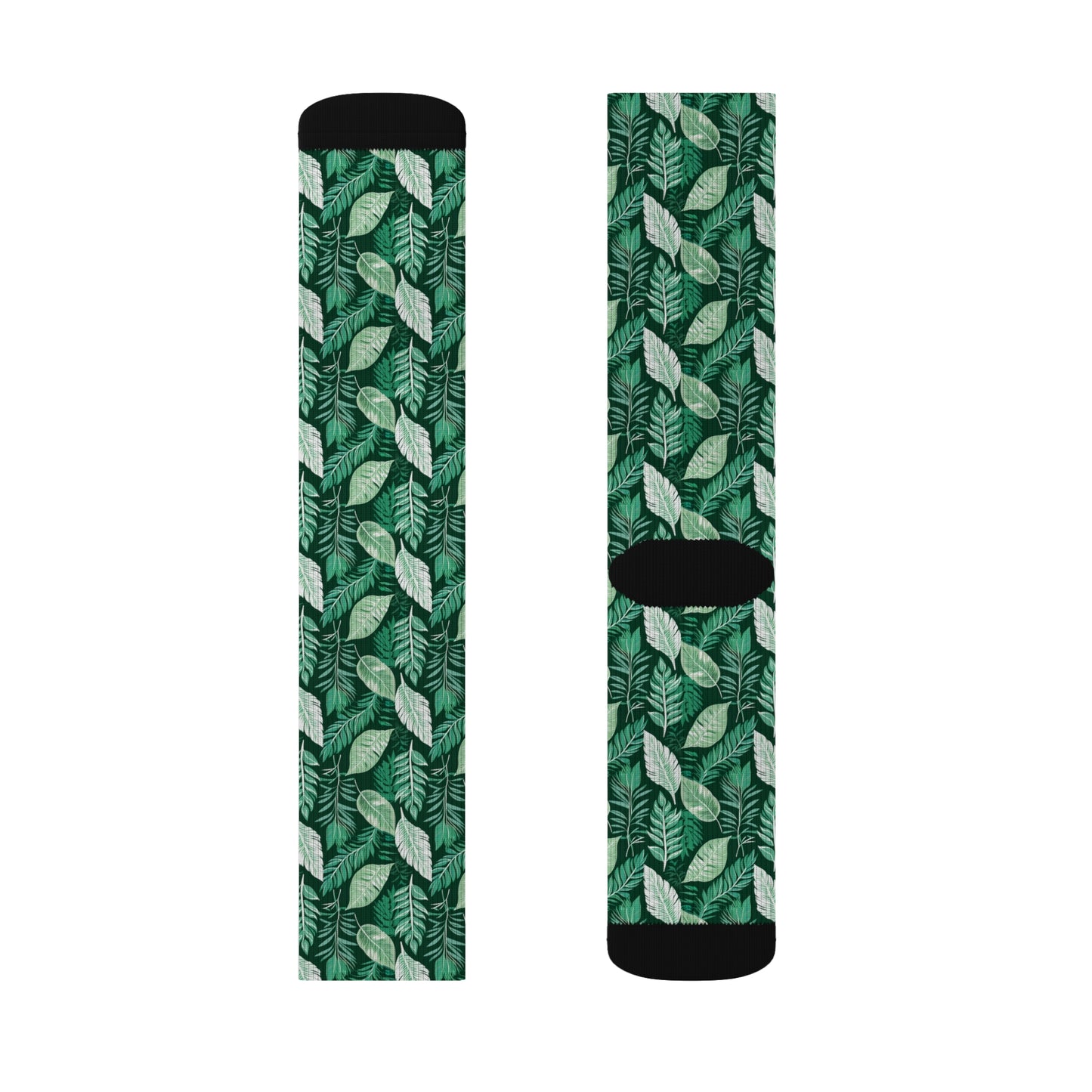 Holiday Foliage Sublimation Socks