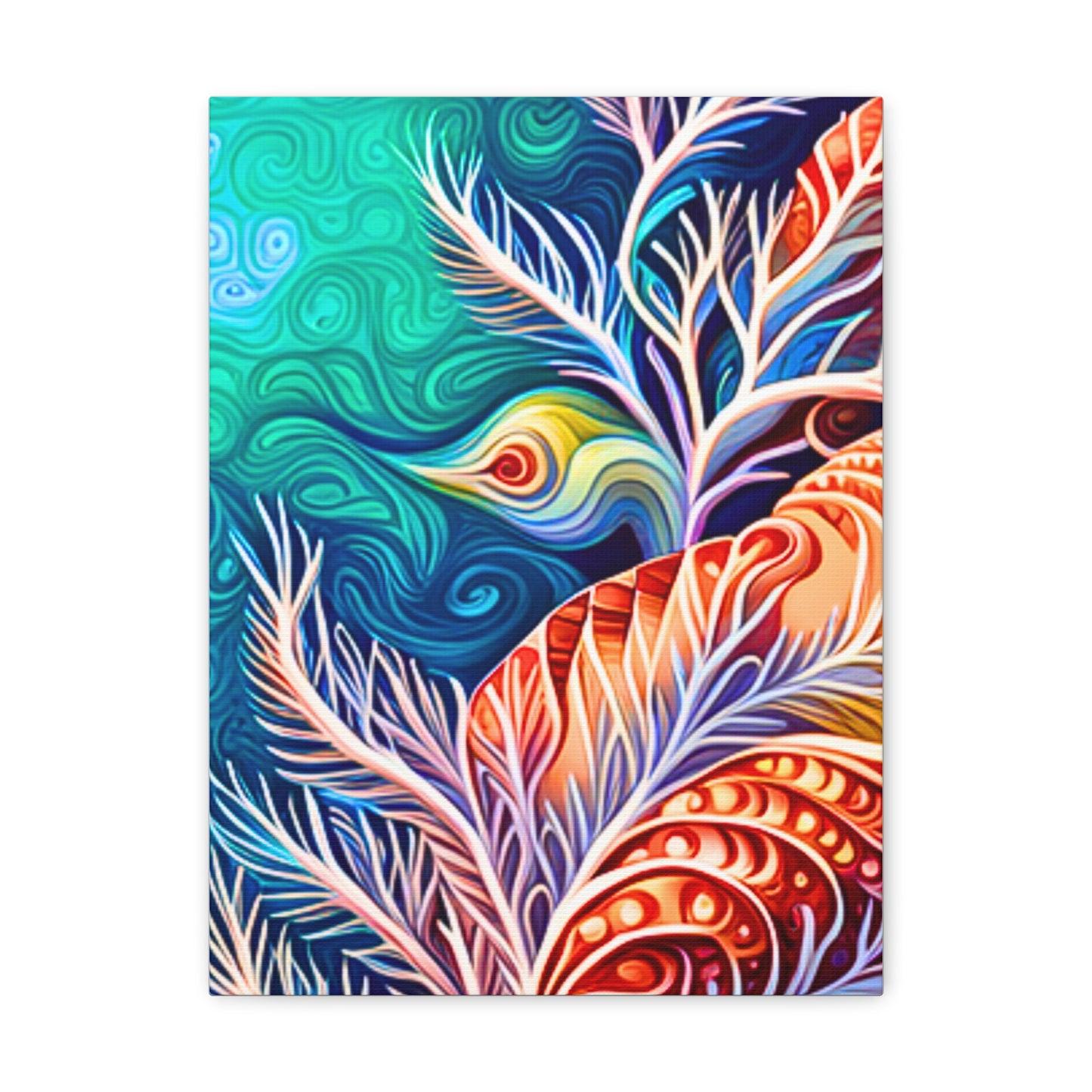 Coral Sea Ocean Coastal Life Art Decorative Canvas Gallery Wraps