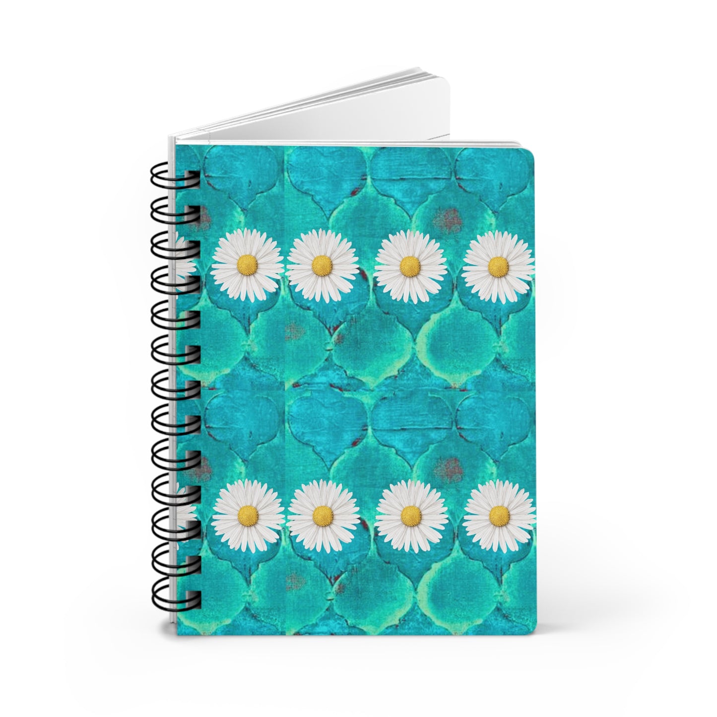 SageDaisy Living Arabesque Turquoise Writing Sketch Inspiration Spiral Bound Journal