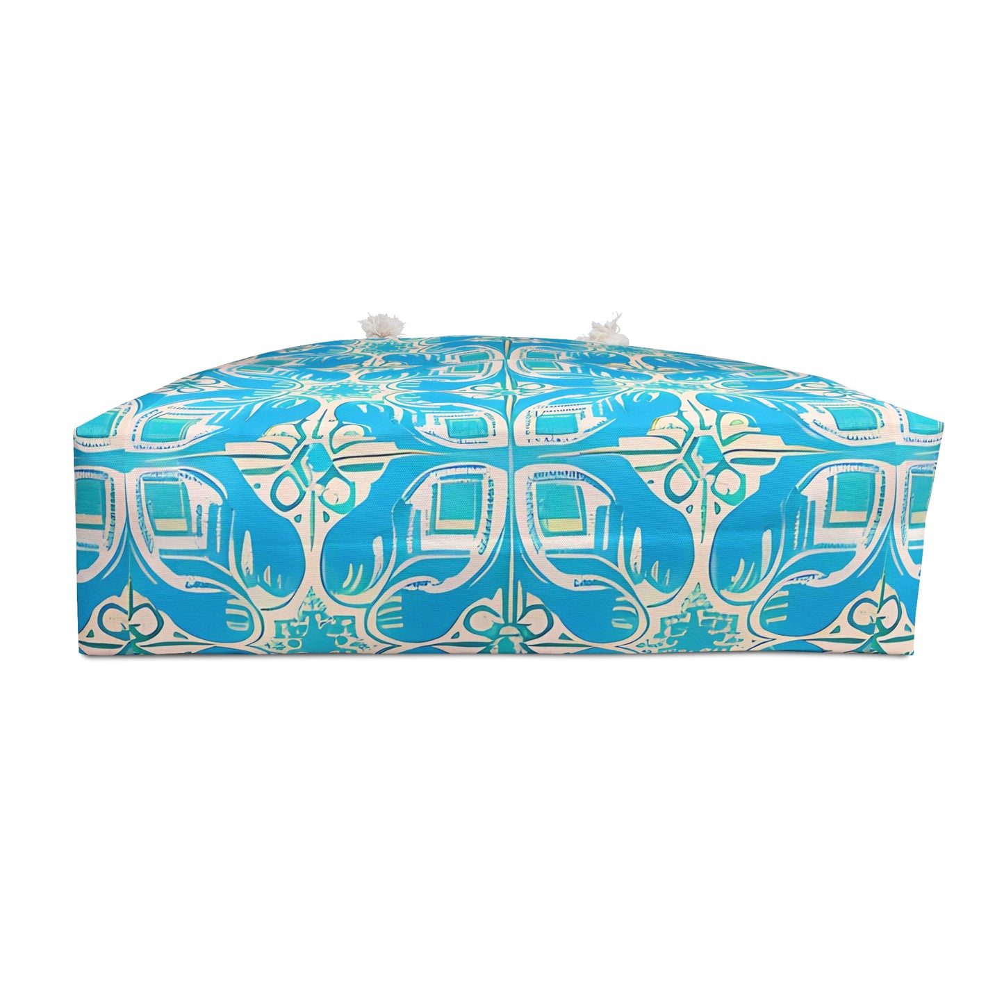 Greek Island Villa Tile Shopper Travel Market Vacation Weekender Bag