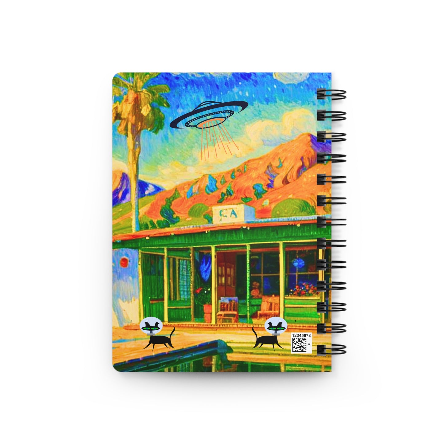 Palm Springs Desert Catranauts Writing Sketch Inspirations Spiral Bound Journal