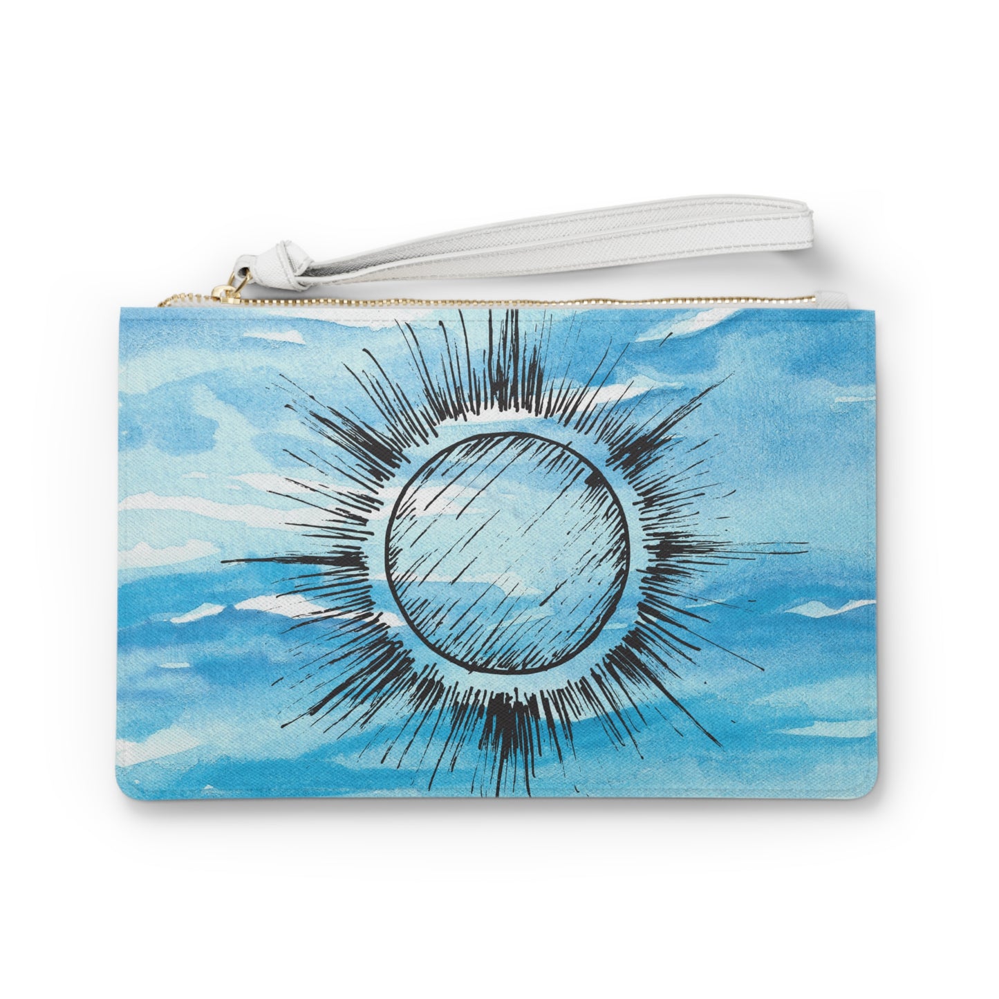 Coastal Summer Sun Daytime / Evening Pouch Clutch Bag
