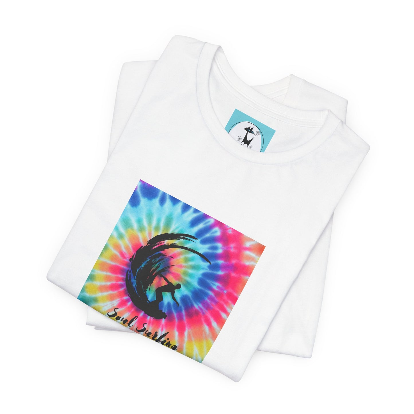 Soul Surfing Tie Dye Surfing Hang Ten 1970 Vintage Unisex Jersey Short Sleeve Tee