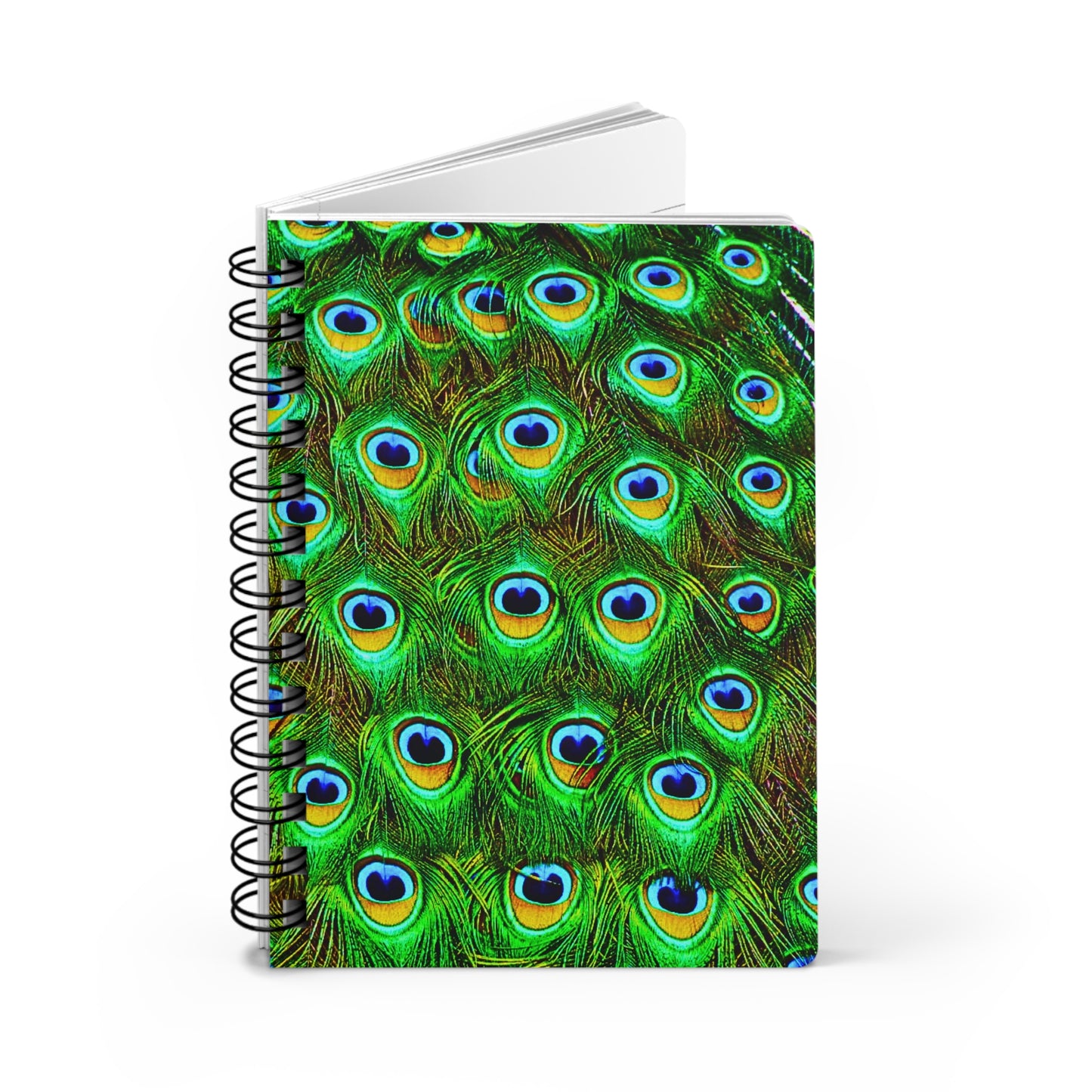 Peacock Plume Writing Sketch Inspiration Spiral Bound Journal