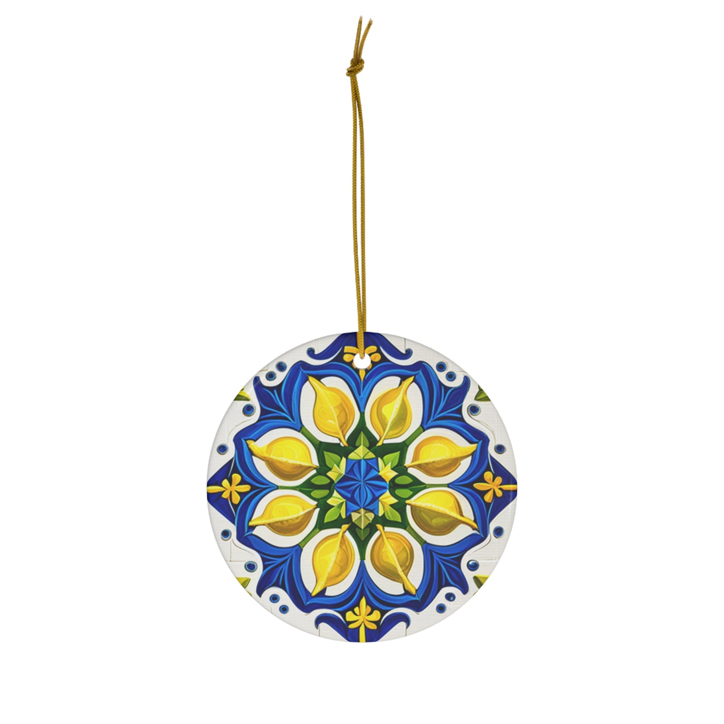Island of Capri Limone Italian Durata Tile Italy Ceramic Ornament