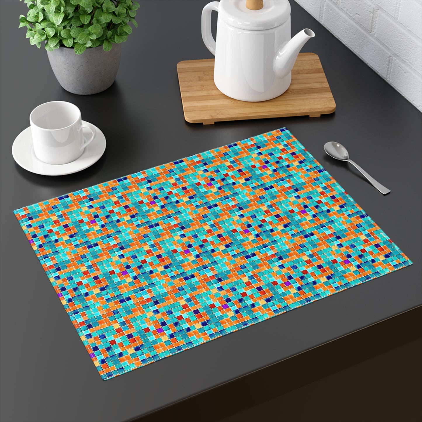 Fall Mosaic Dining Decorative Tablescape Placemat, 1pc