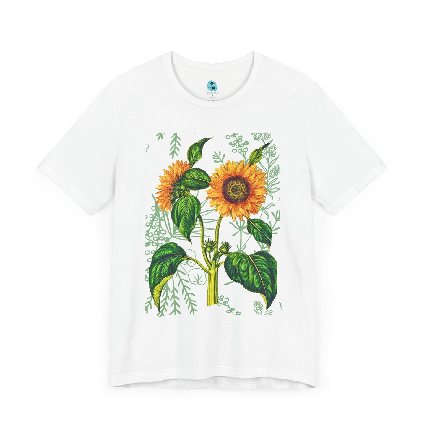 Summer Sunflower Botanical Unisex Jersey Short Sleeve Tee