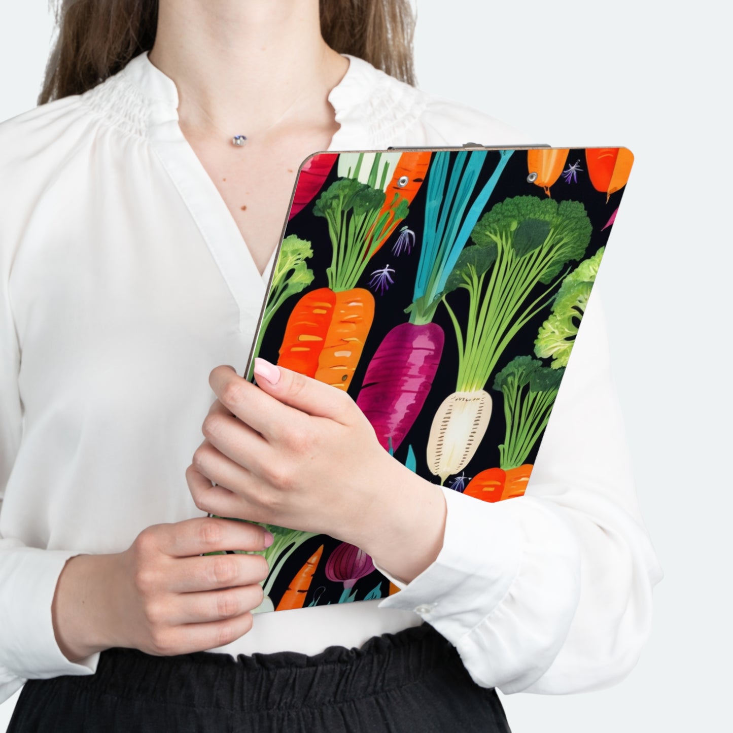 Nightshade Veggies Midcentury Modern Organizer Clipboard
