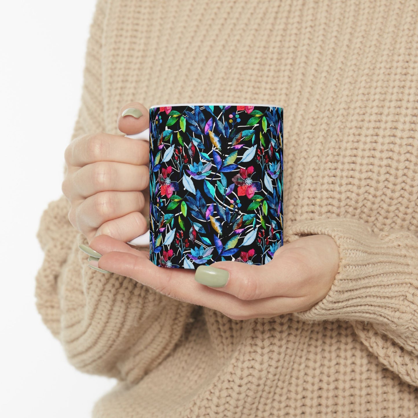 Once Upon A Forest Leaves Coffee Tea Ceramic Mug (11oz)