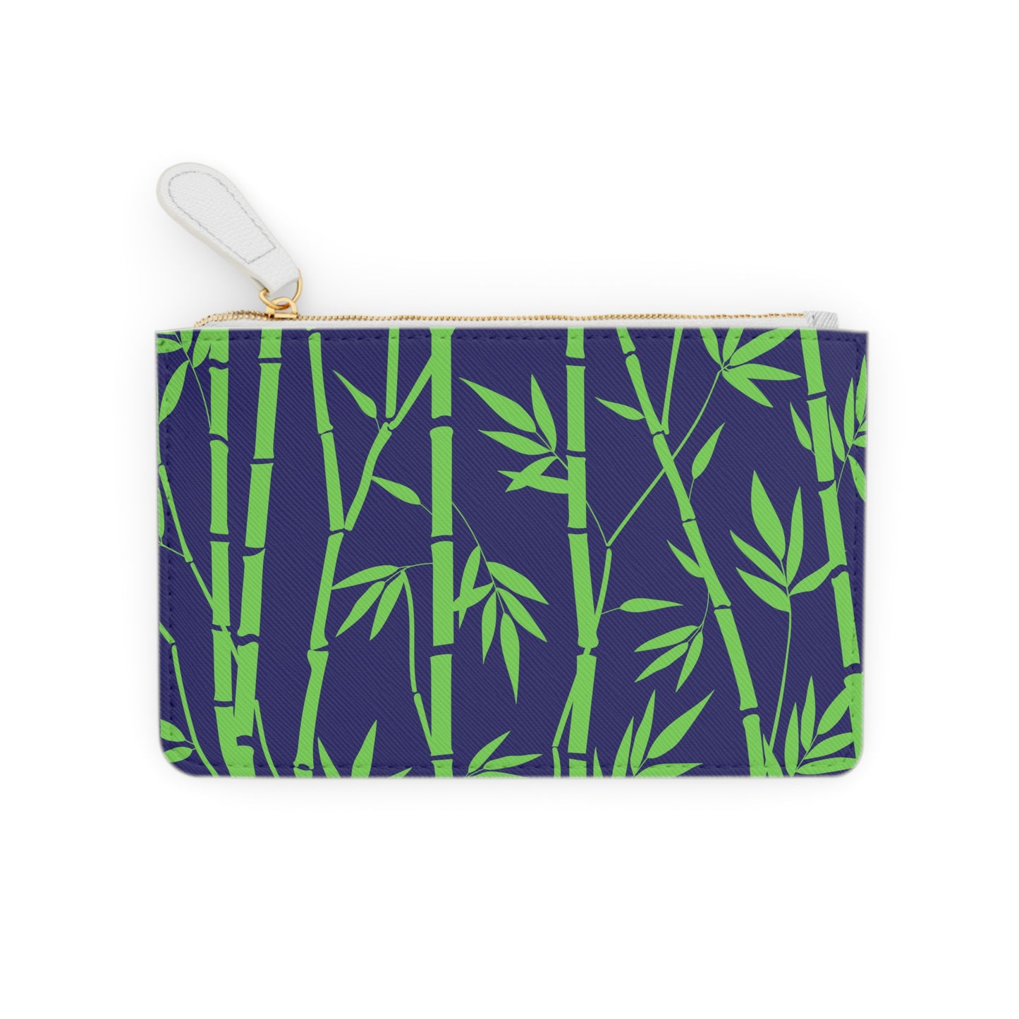 Bamboo Zen Meditation Garden Midnight Blue/Black Lipstick Errands Coin Purse Mini Pouch Clutch Bag