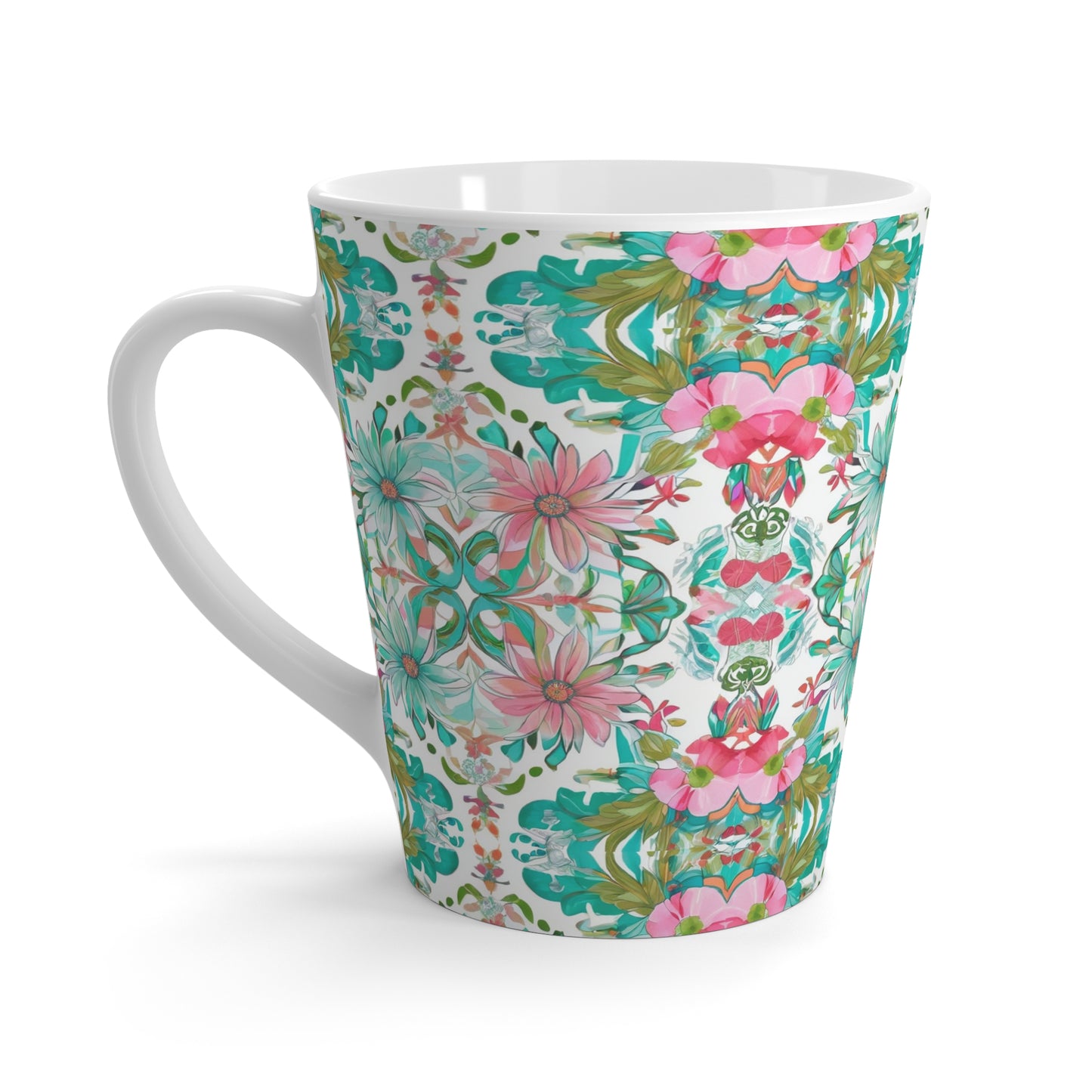 English Pink Pastels Floral Garden Hot Beverage Cappuccino Tea Latte Mug
