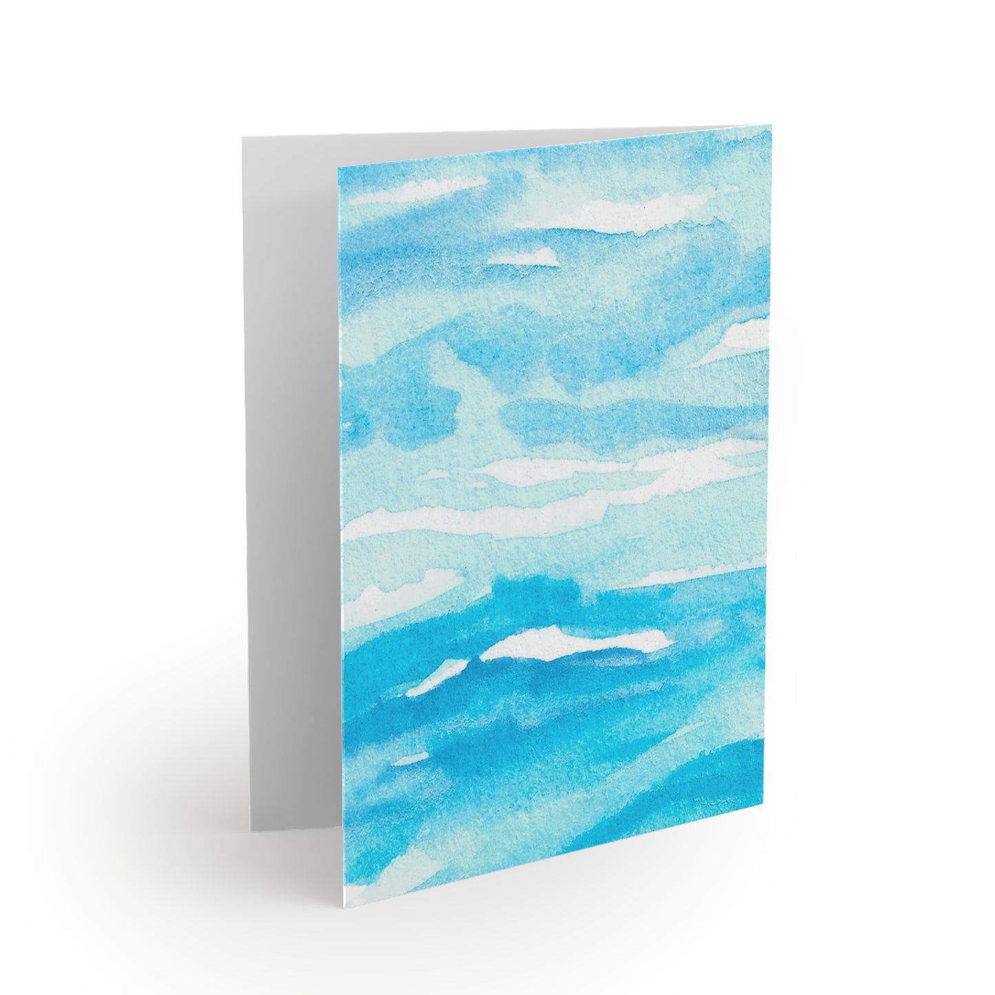 Coastal Summer Crab Watercolor Note Cards (8 pcs)