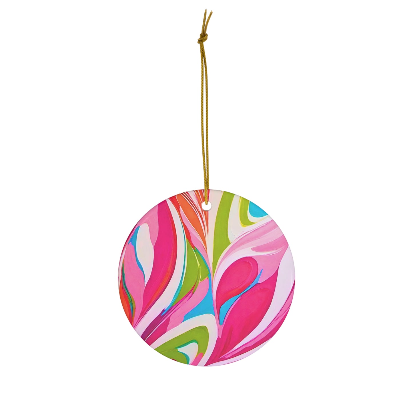 1960s Italian Via Strozzi Mod Fashion Girl Hot Pink Cocktail Party Ceramic Ornament