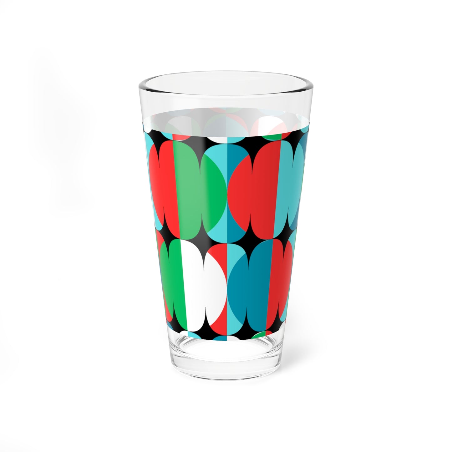 Studio City Midcentury Modern Cocktail Party Beverage Tea Entertaining Mixing Glass, 16oz