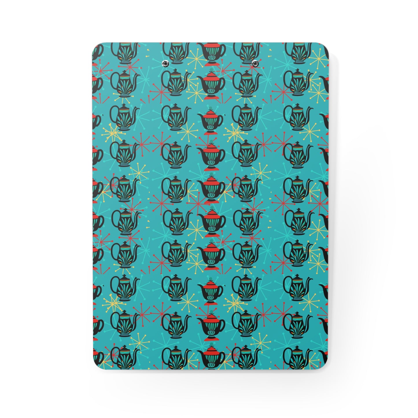 Ancient Teapots Midcentury Modern Organizer Clipboard