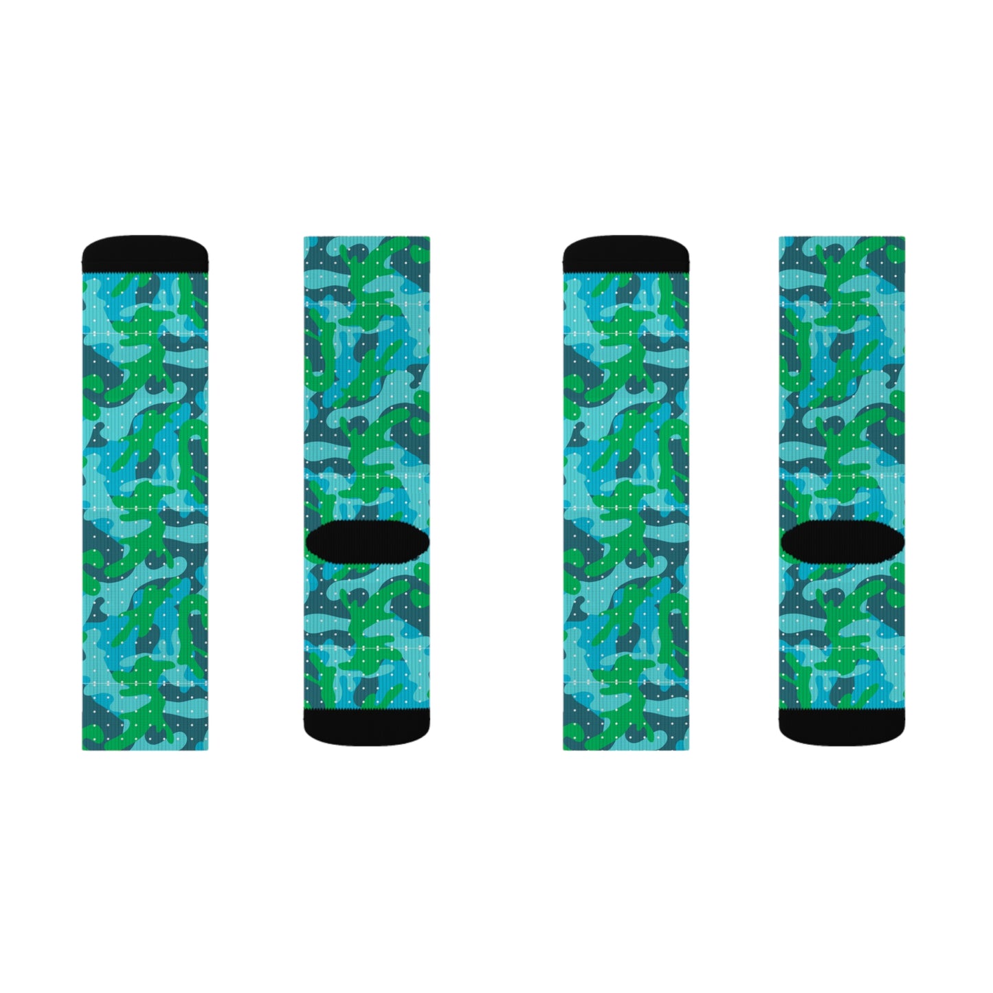 Pacific Forest Camo Sublimation Socks