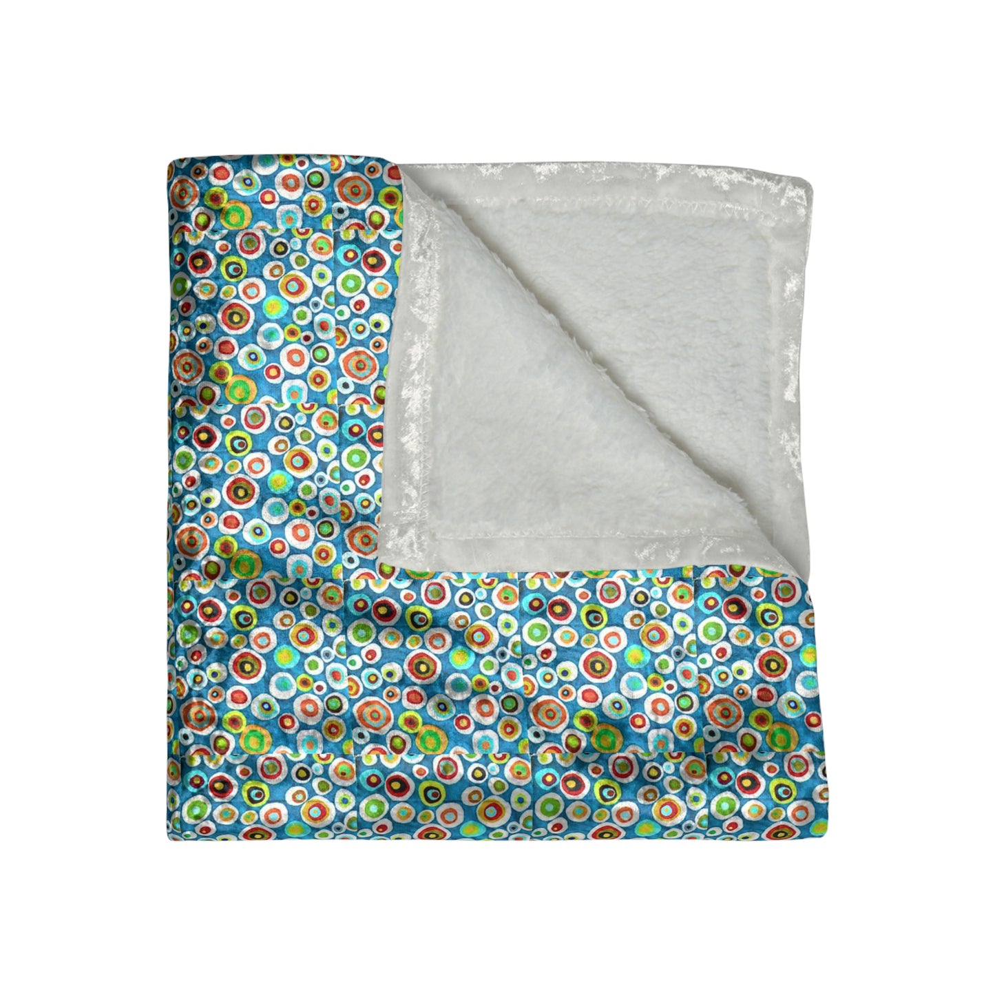 Millefiori Italian Floral Pattern Decorative Warm Cozy Lounge Shimmer Designer Collection Crushed Velvet Blanket