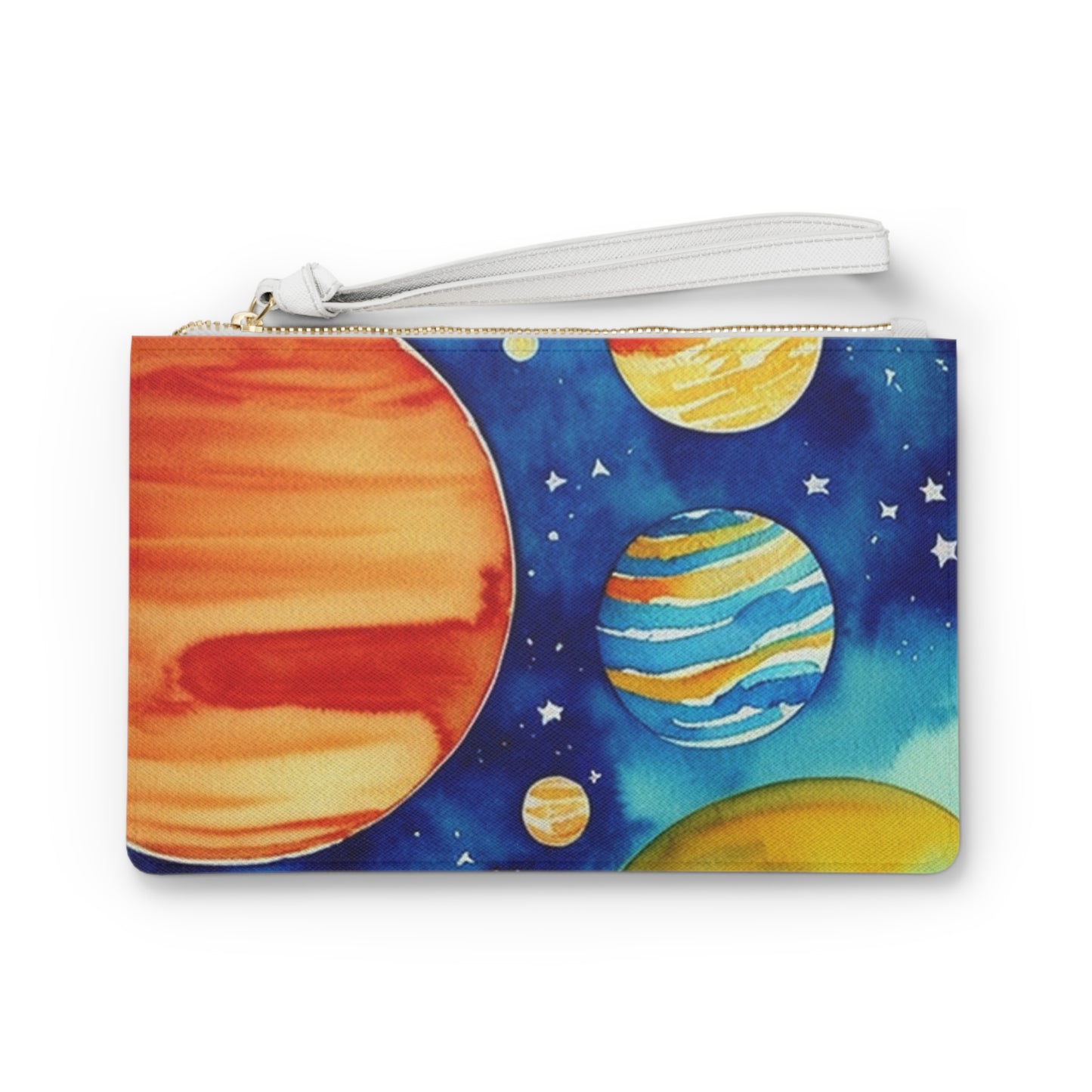 Planetarium Outer Space Galaxy Makeup Errand Evening Pouch Clutch Bag