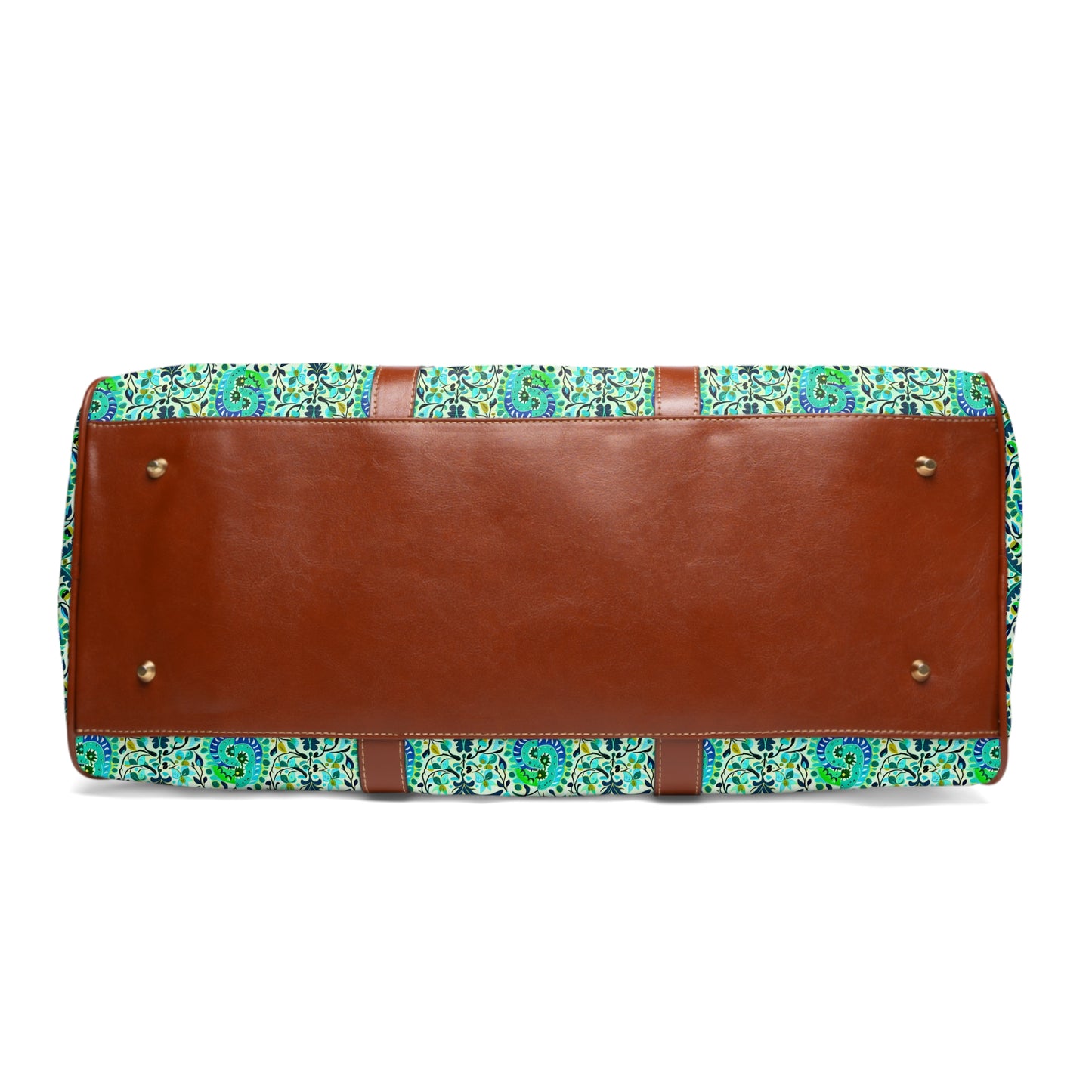 Suzani Tribal Pattern Blue and Green Bohemian Decorative Waterproof Travel Bag