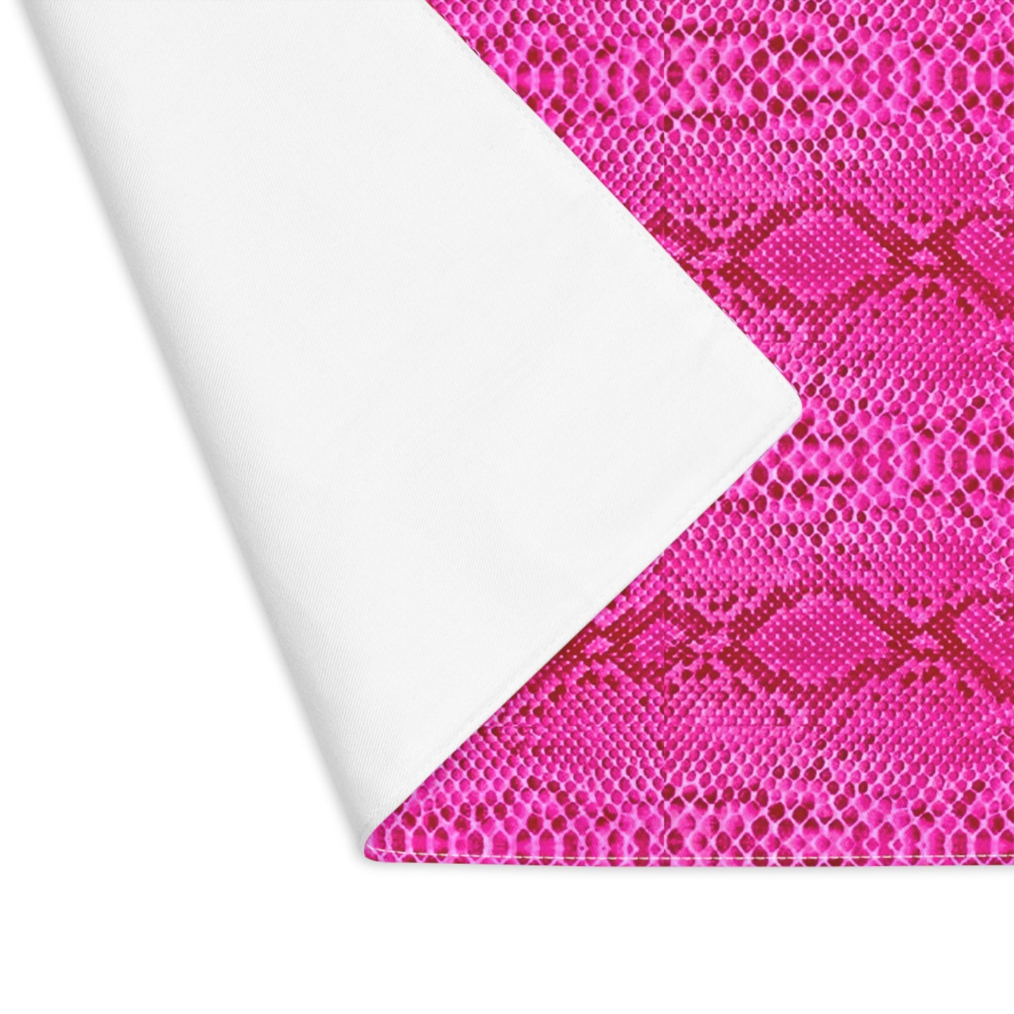 Pink Snakeskin Dining Tablescape Decorative Placemat, 1pc