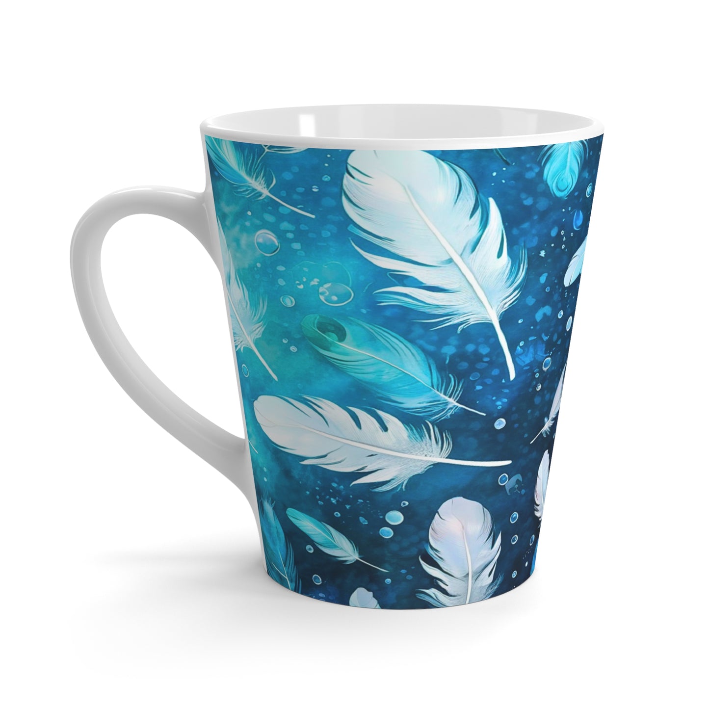 Sea of Feathers Cappuccino Hot Beverage Latte Mug