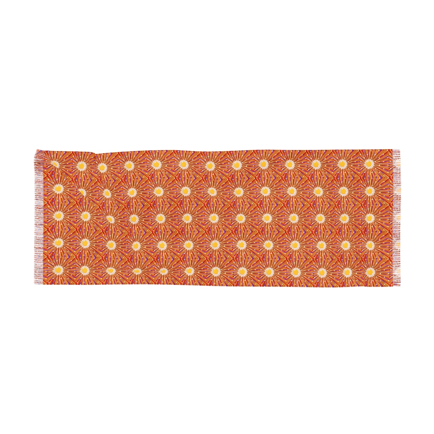 August Sunburst Light Scarf with Fringe