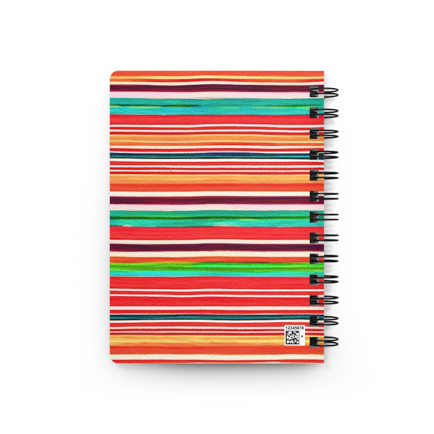 Serape Mexican Blanket Southwestern Stripes Writing Sketch Travel Spiral Bound Journal
