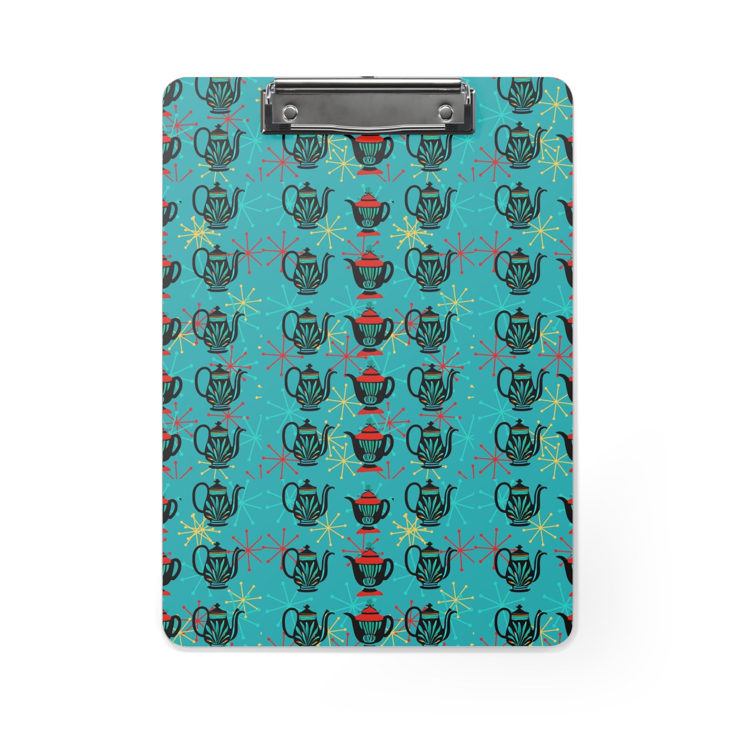 Ancient Teapots Midcentury Modern Organizer Clipboard