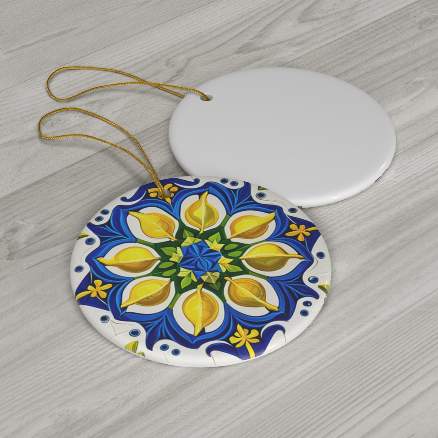 Island of Capri Limone Italian Durata Tile Italy Ceramic Ornament