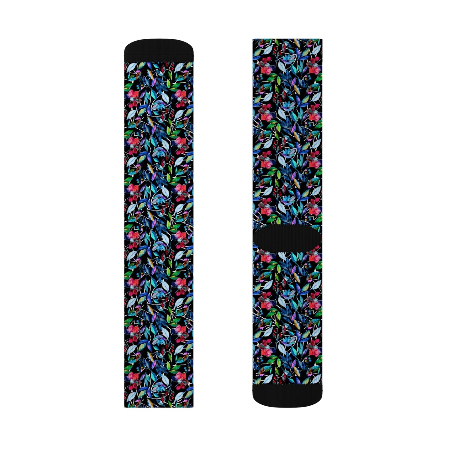 Once Upon a Forest Leaves Sublimation Socks