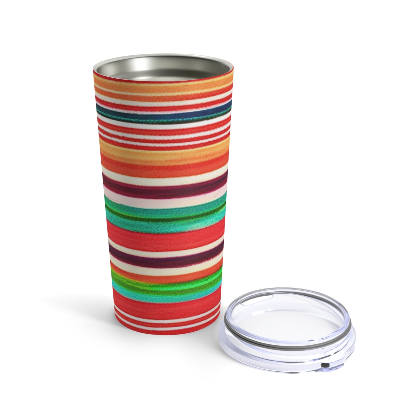 Serape Mexican Blanket Fiesta Southwestern Pattern Hot Cold Beverage Travel Tumbler 20oz
