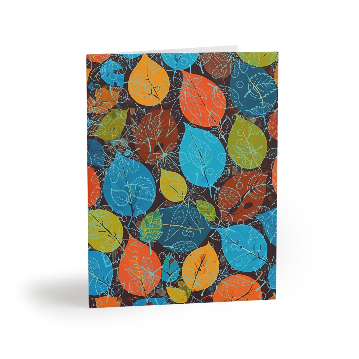 Scattered Leaves Note Cards (8 pcs)