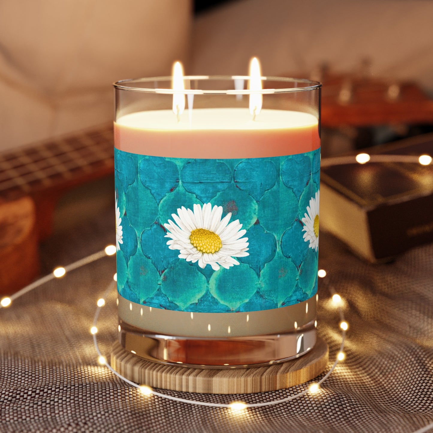 SageDaisy Living Logo Aromatherapy Essential Oils Exclusive Natural Soy Scented Candle - Full Glass, 11oz