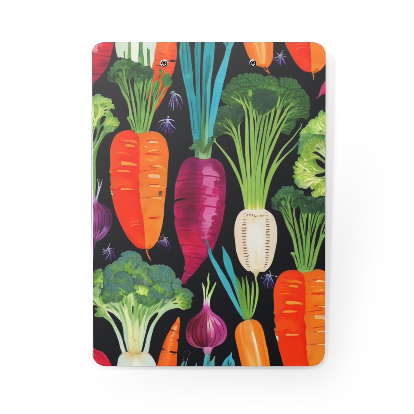 Nightshade Veggies Midcentury Modern Organizer Clipboard
