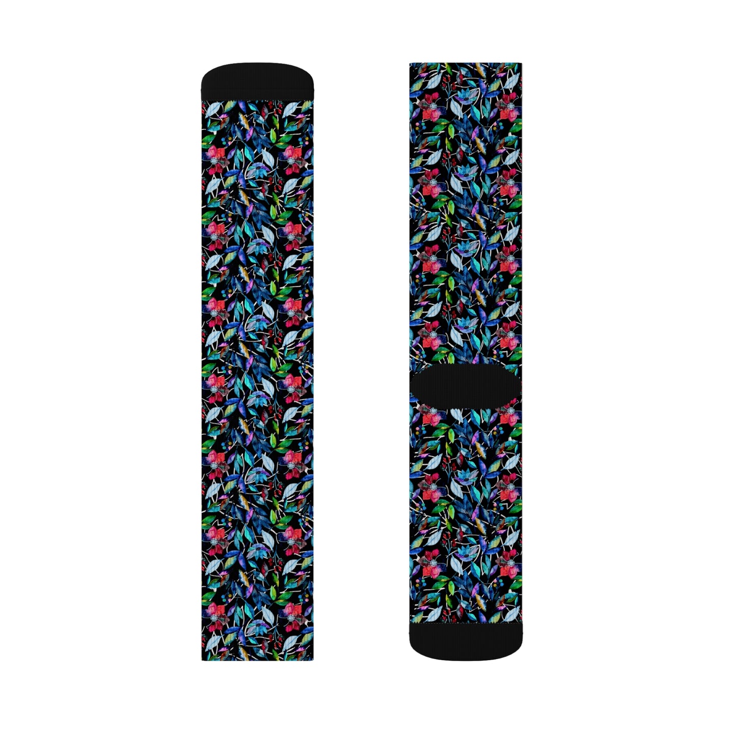 Once Upon a Forest Leaves Sublimation Socks