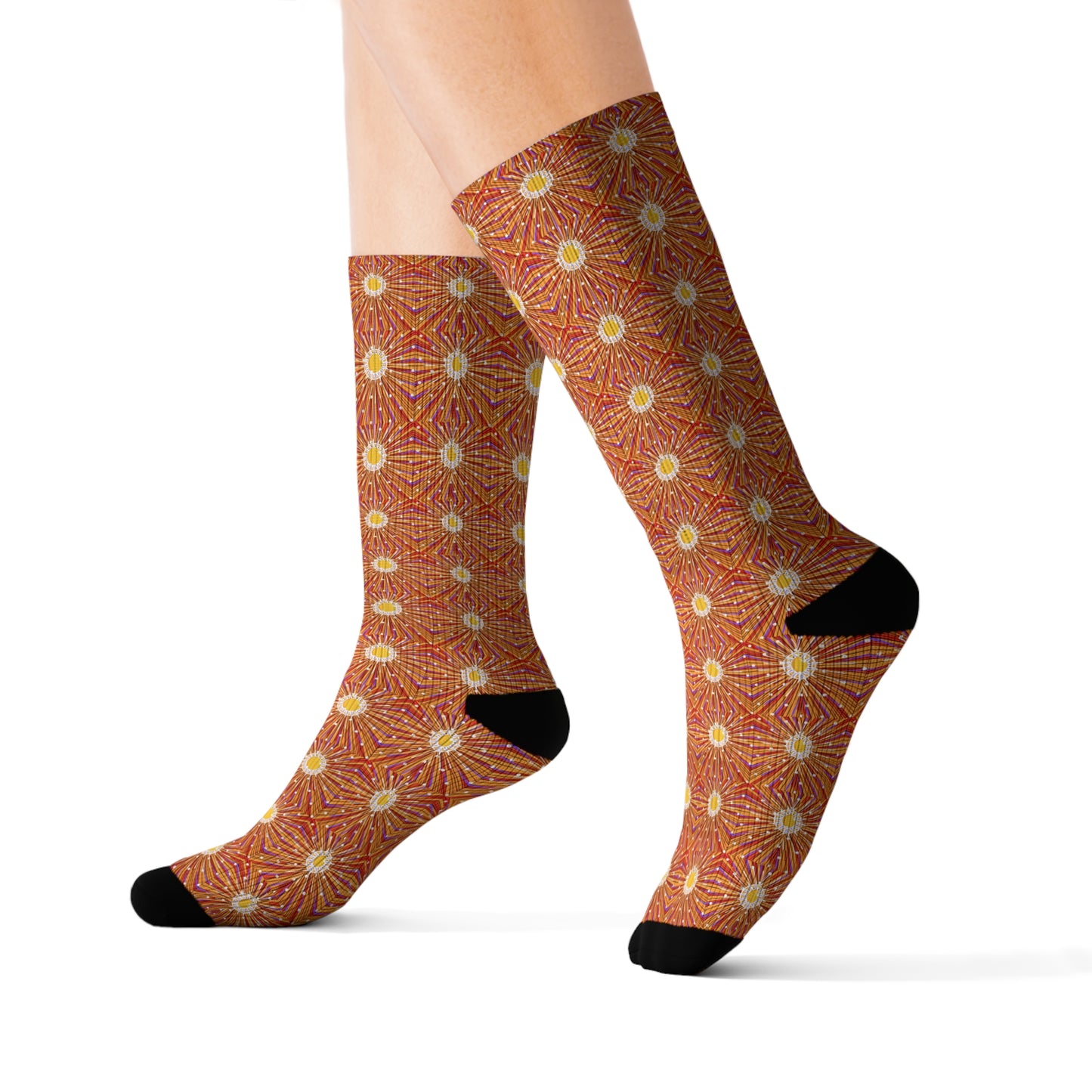 August Sunburst Sublimation Socks