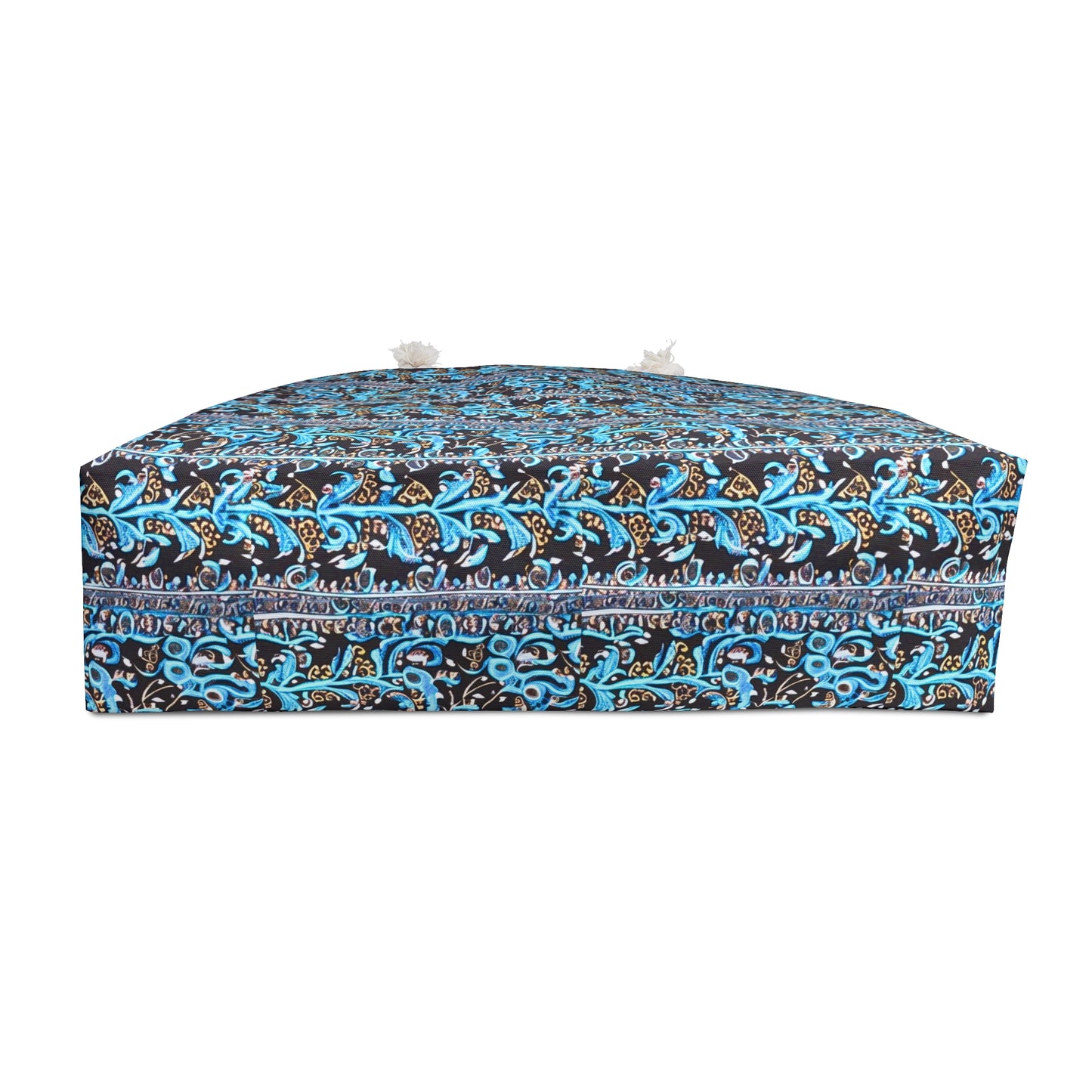 Coast of Mauritius Cloth Pattern Blue Turquoise Batik Shopping Market Beach Travel Weekender Bag