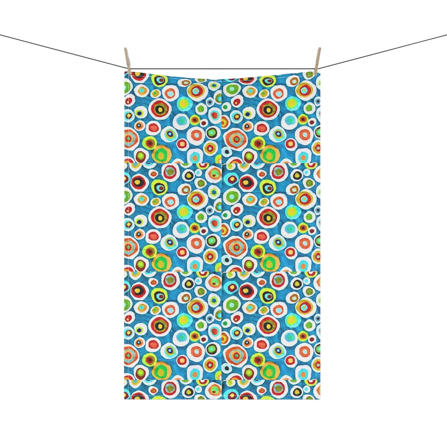 Millefiori Italian Floral Pattern Decorative Kitchen Tea Towel/Bar Towel