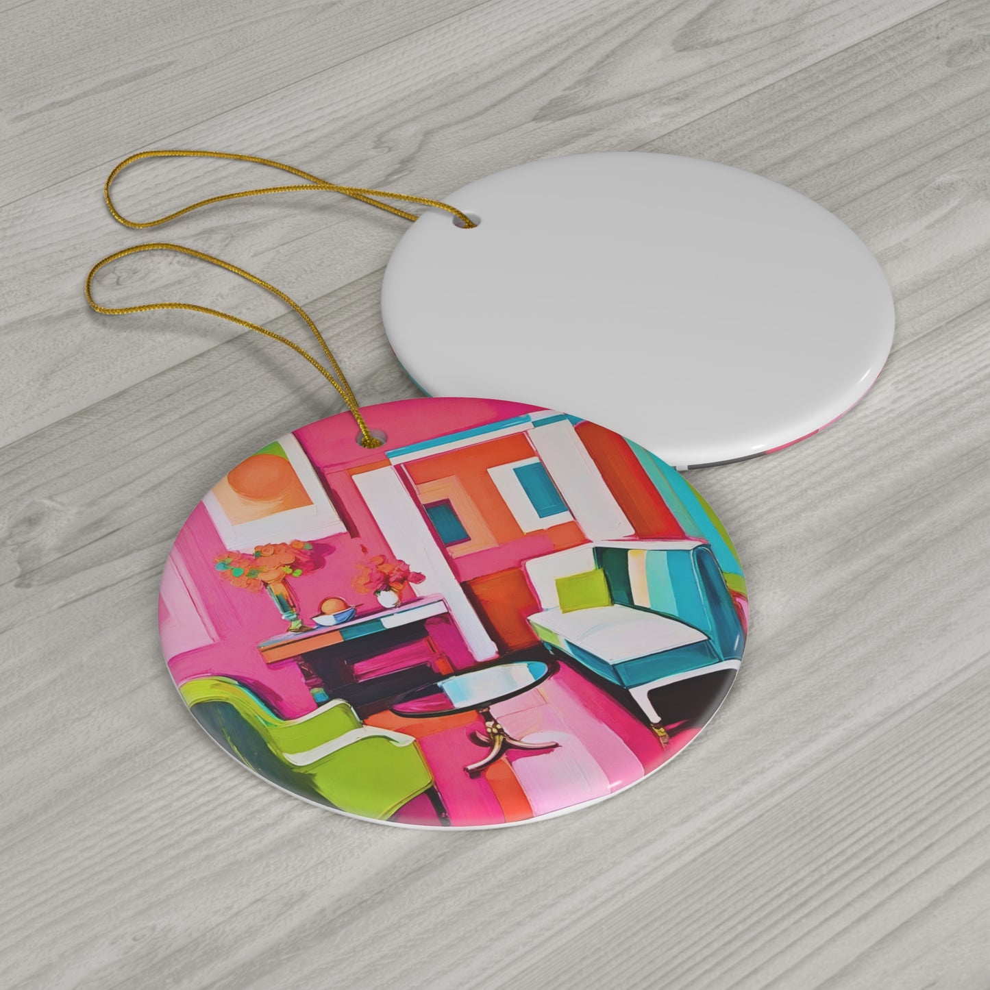 LA Casa Style California West Coast Hot Pink Interior Decoration Ceramic Ornament