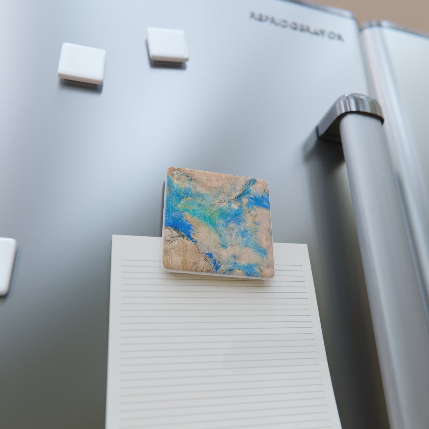 Fresco Clouds Italian Porcelain Magnet, Square