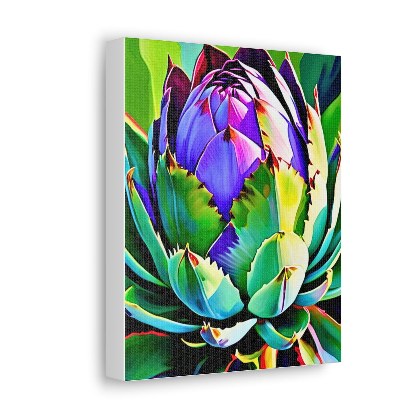 Vivid Artichoke Garden Kitchen Art Canvas Gallery Wraps