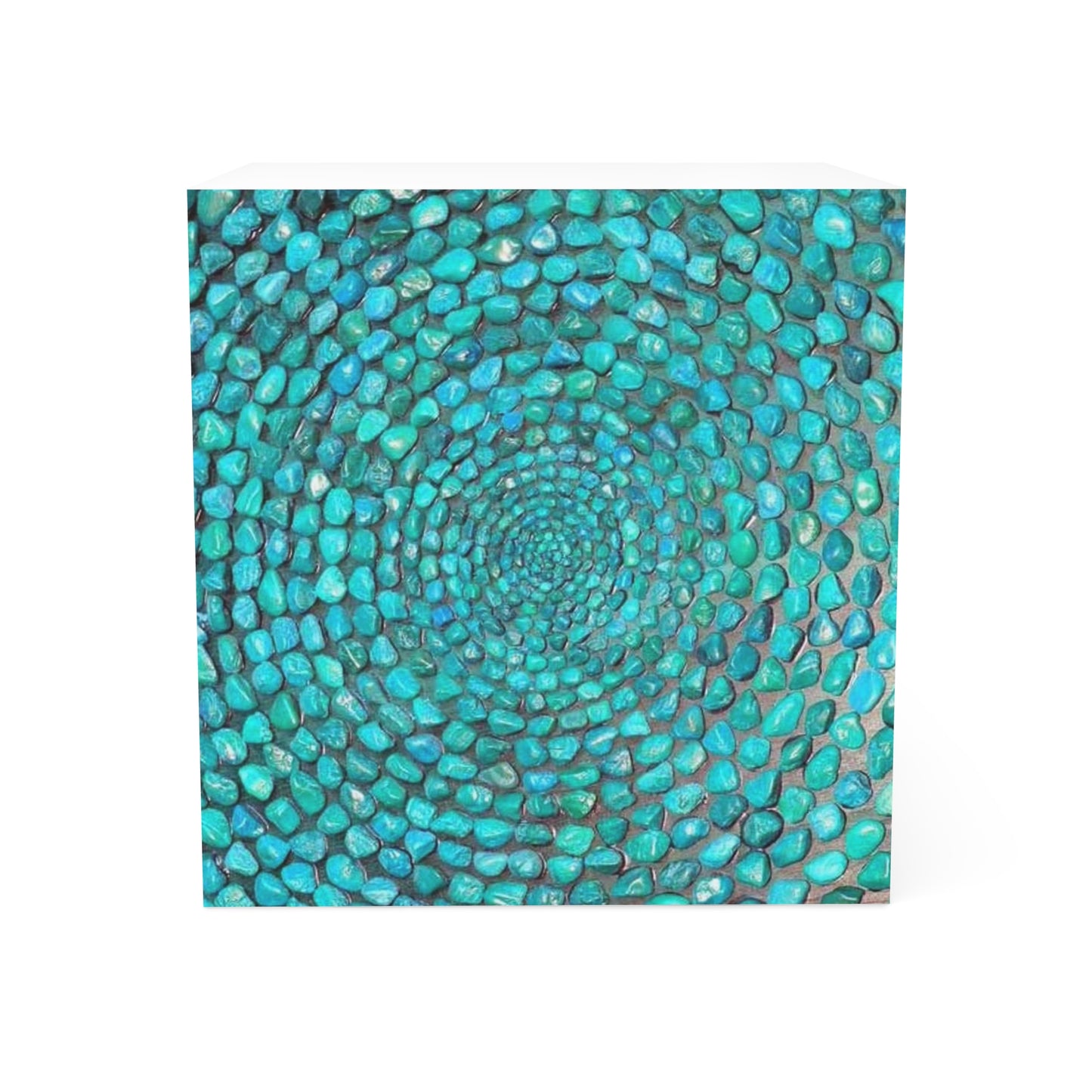 Turquoise Stones Decorative Paper Note Cube