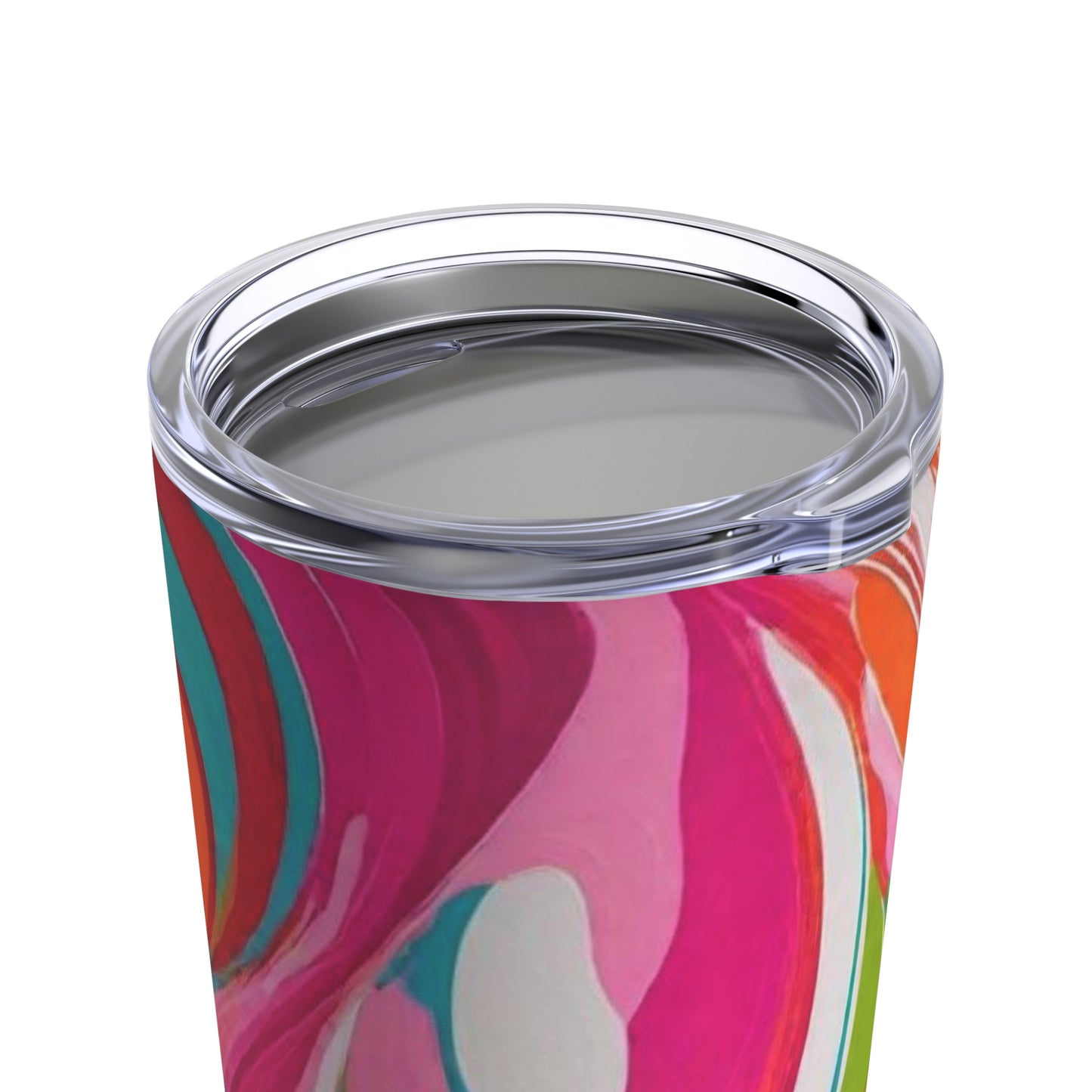 1960s Italian Via Strozzi Mod Fashion Girl Hot Pink Cocktail Party Hot Cold Water Beverage Travel Tumbler 20oz