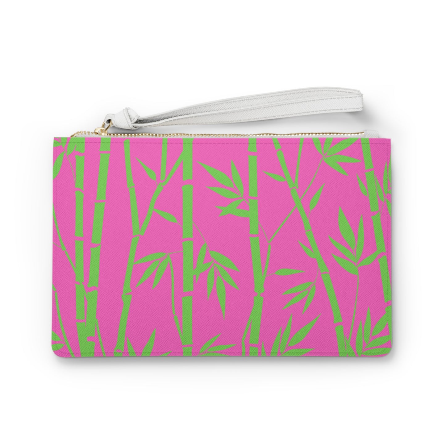 Bamboo Zen Meditation Garden Hot Pink Makeup Errands Accessories Pouch Clutch Bag
