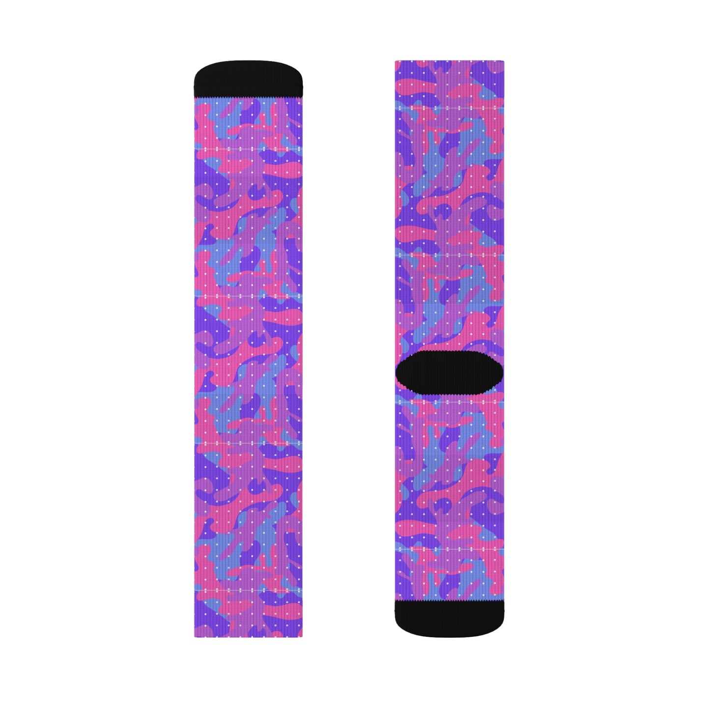 Pink Lava Camo Sublimation Socks