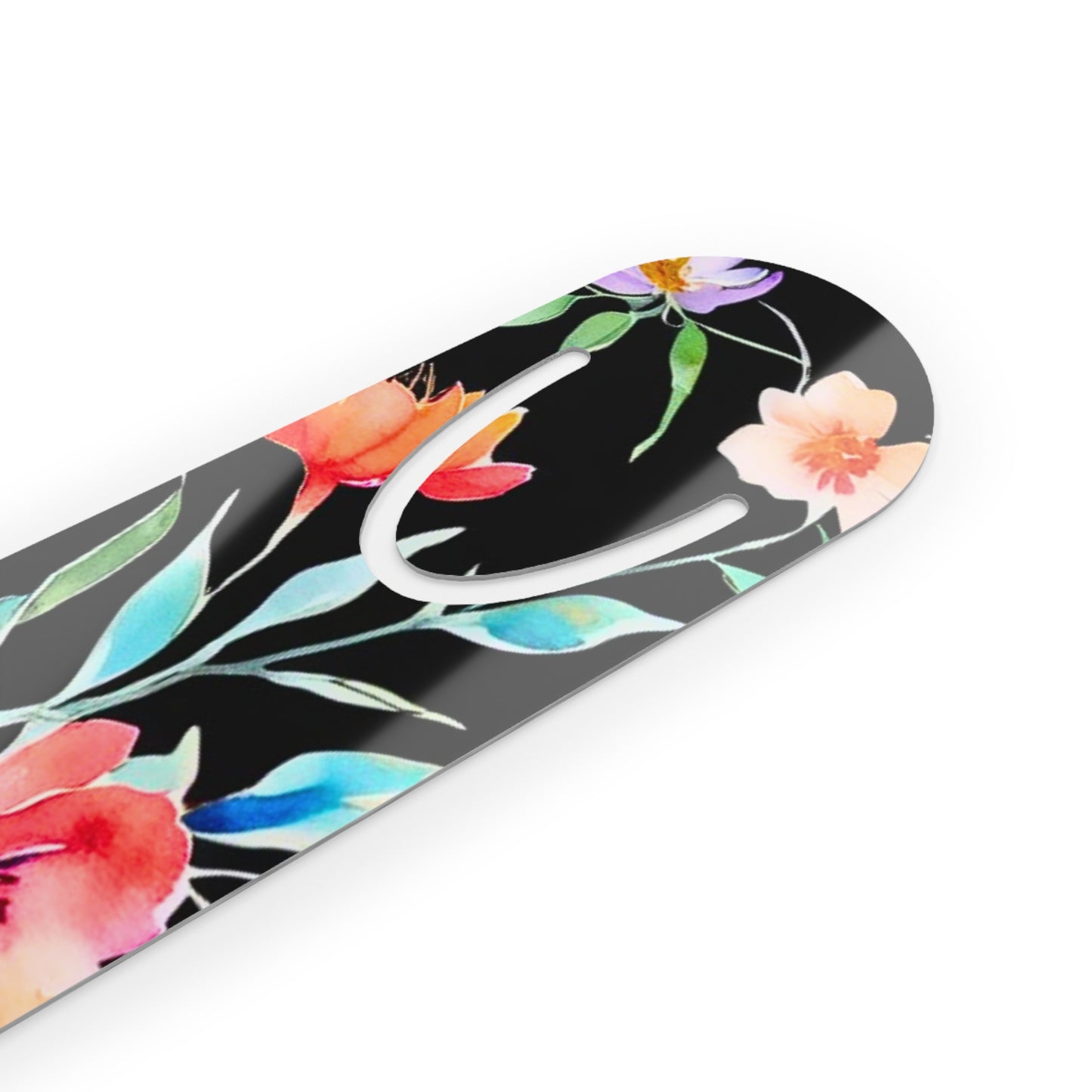 Midnight Floral I Watercolor Bookmark