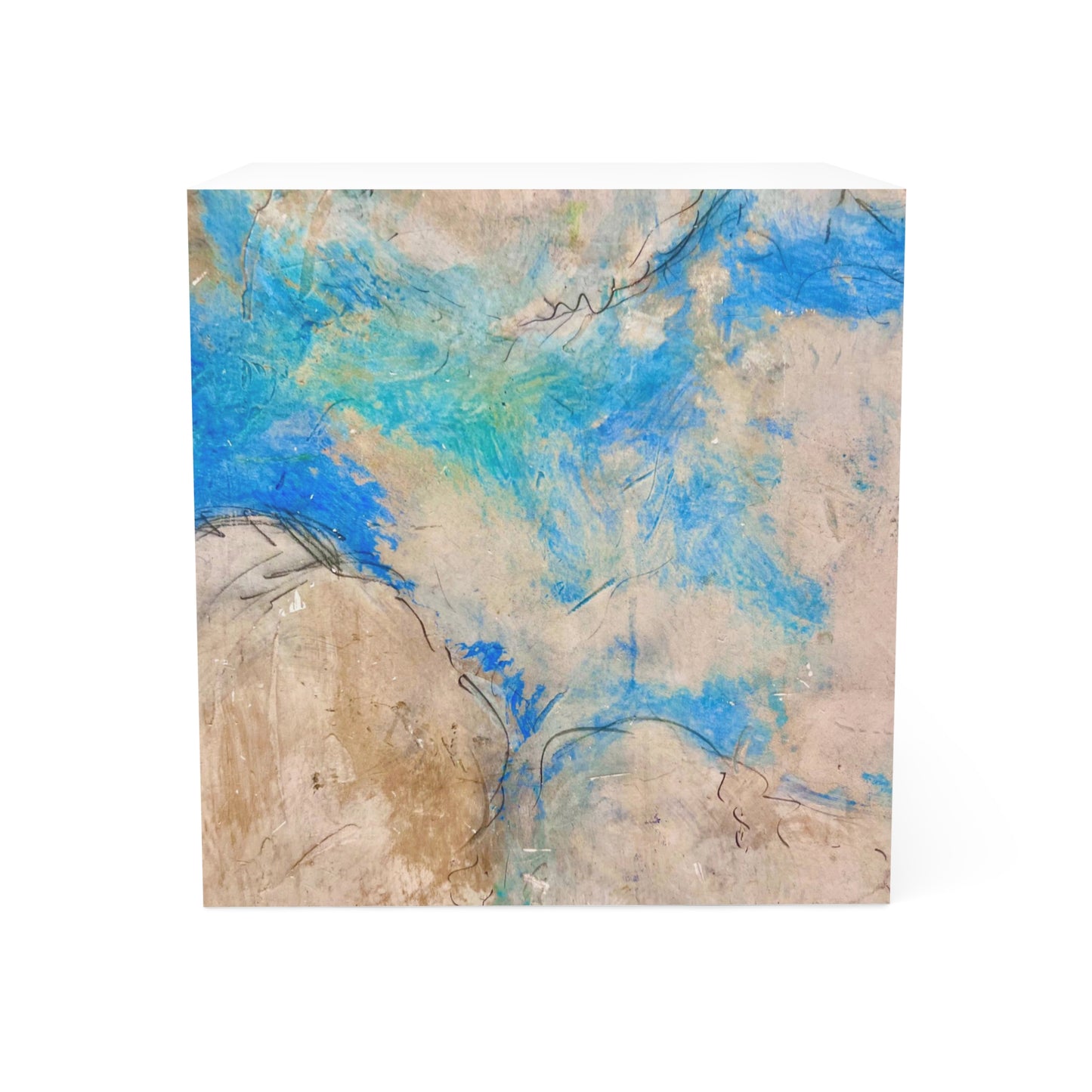 Fresco Clouds Italian Wall Painting Decorative Paper Note Cube